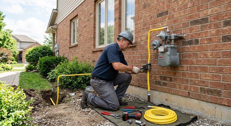 Fire Pit Gas Line Installation in Austin, TX